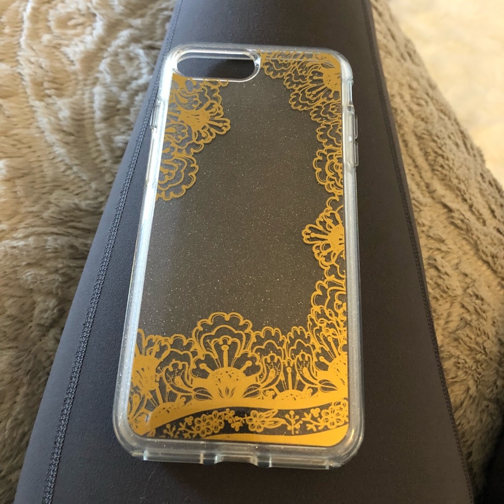Clear sparkly otter box iPhone 8 Plus